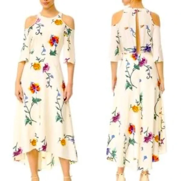 tibi printed silk dress Tibi Dress Silk Taffeta Dress by SUE SARTOR XS